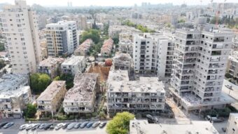 apartments damaged by missiles